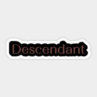 Descendant Sticker